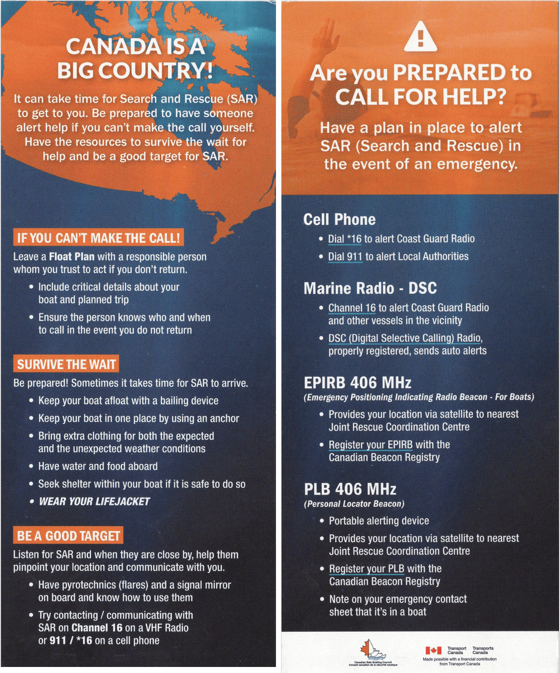 Search and Rescue information